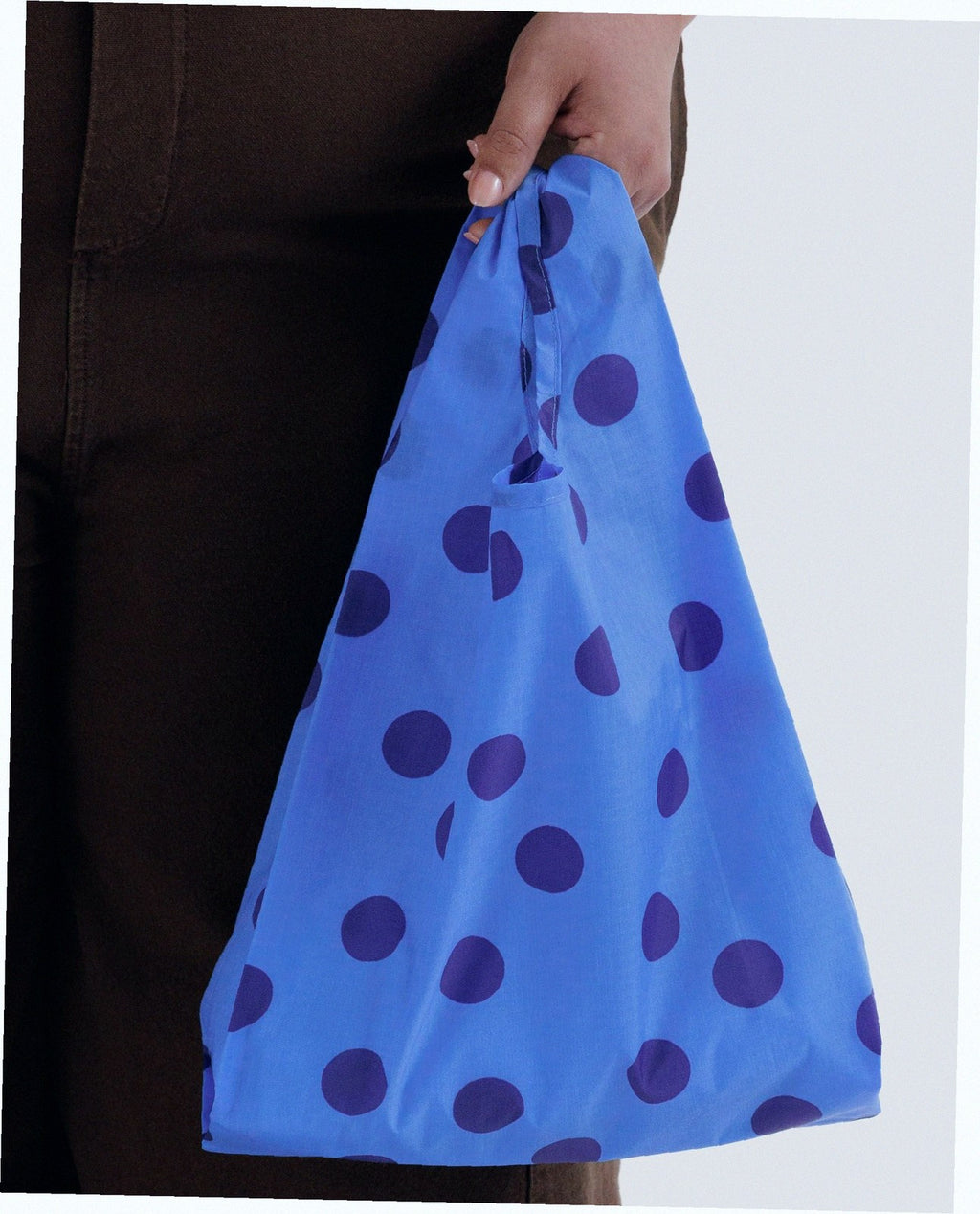 Baby Baggu Reusable Nylon Pouch Bag - Blue Polka Dot