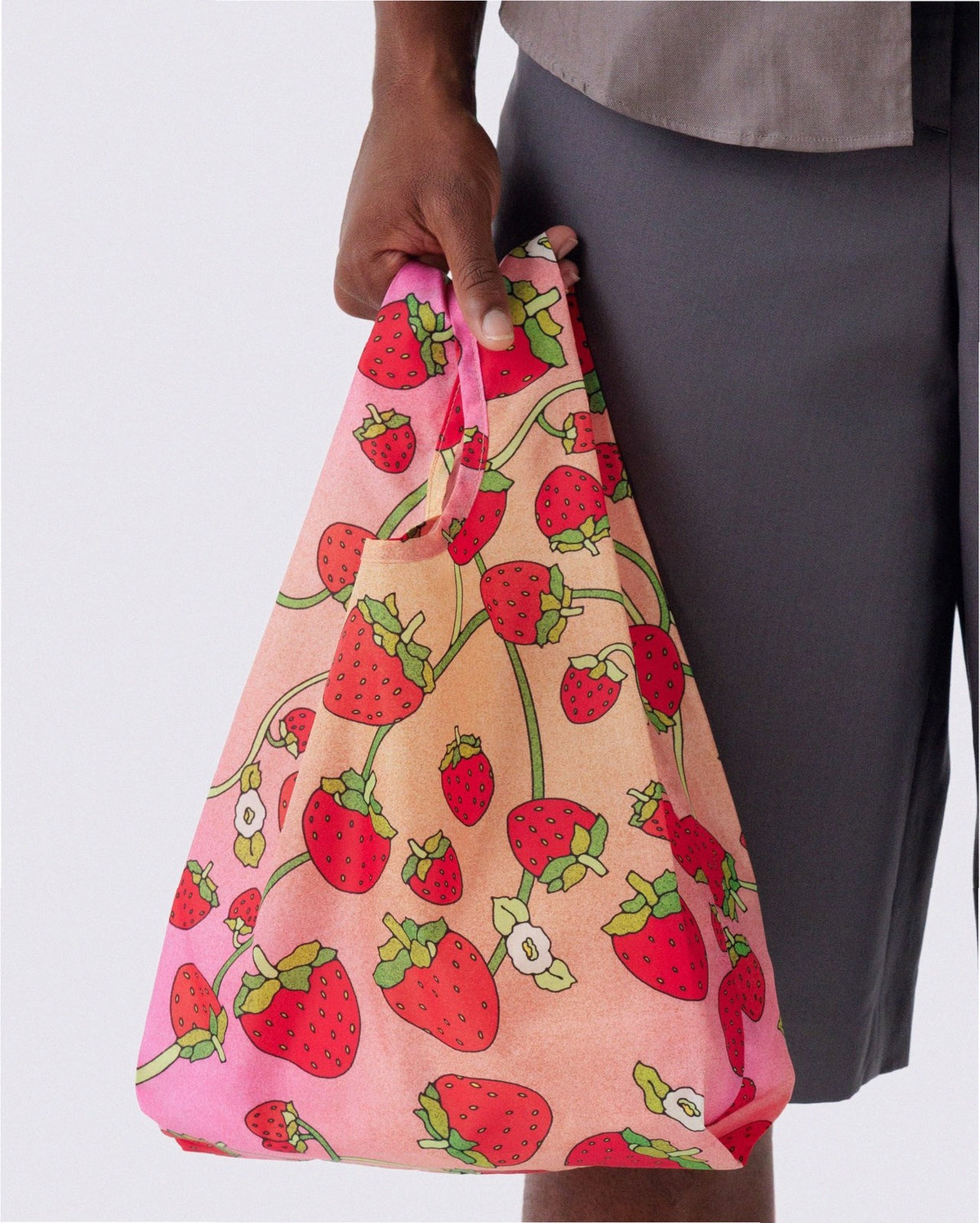 Baby Baggu Reusable Nylon Pouch Bag - Strawberry Blossom
