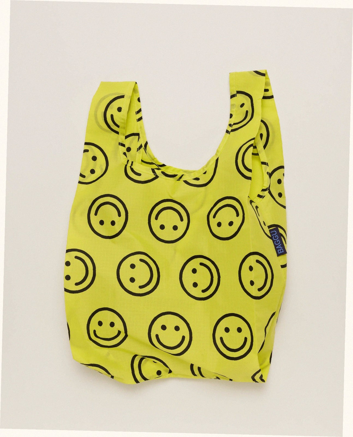 Baby Baggu Reusable Nylon Pouch Bag - Yellow Happy