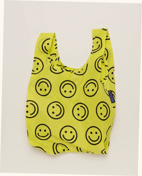 Baby Baggu Reusable Nylon Pouch Bag - Yellow Happy