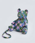 Bear Novelty Bag - Green Star Plaid