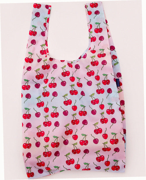 Big Baggu Reusable Nylon Shopping Bag - Cherries