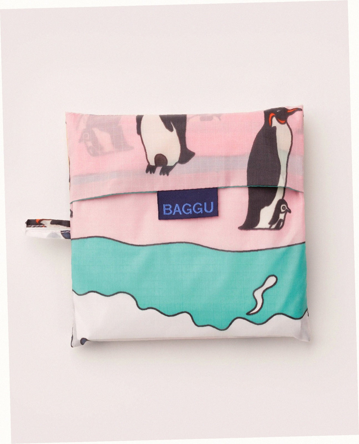 Big Baggu Reusable Nylon Shopping Bag - Penguin