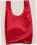 Big Baggu Reusable Nylon Shopping Bag - Red Polka Dot