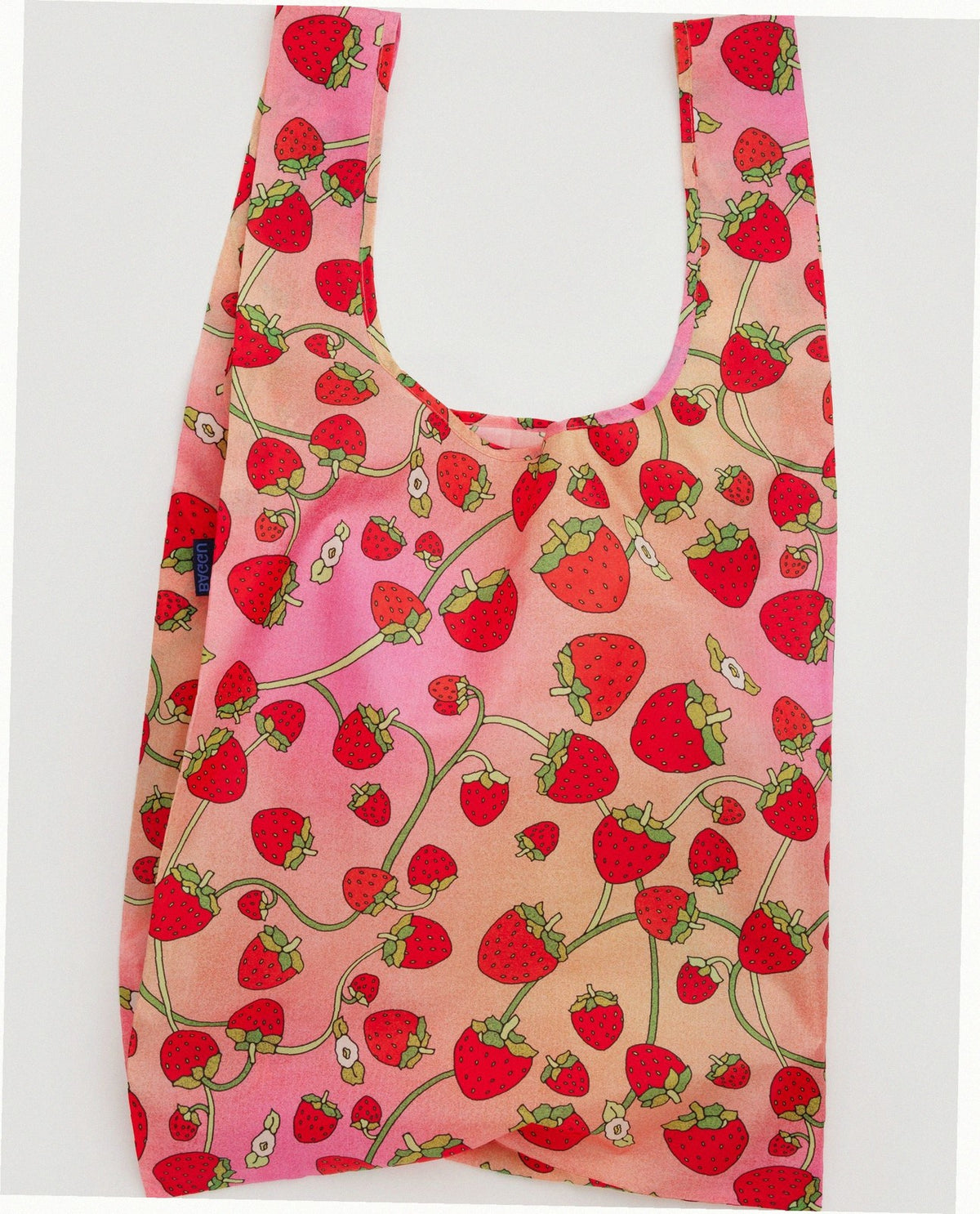 Big Baggu Reusable Nylon Shopping Bag - Strawberry Blossom