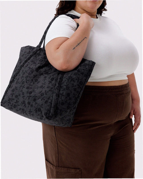 Cloud Bag - Charcoal Ditsy Floral