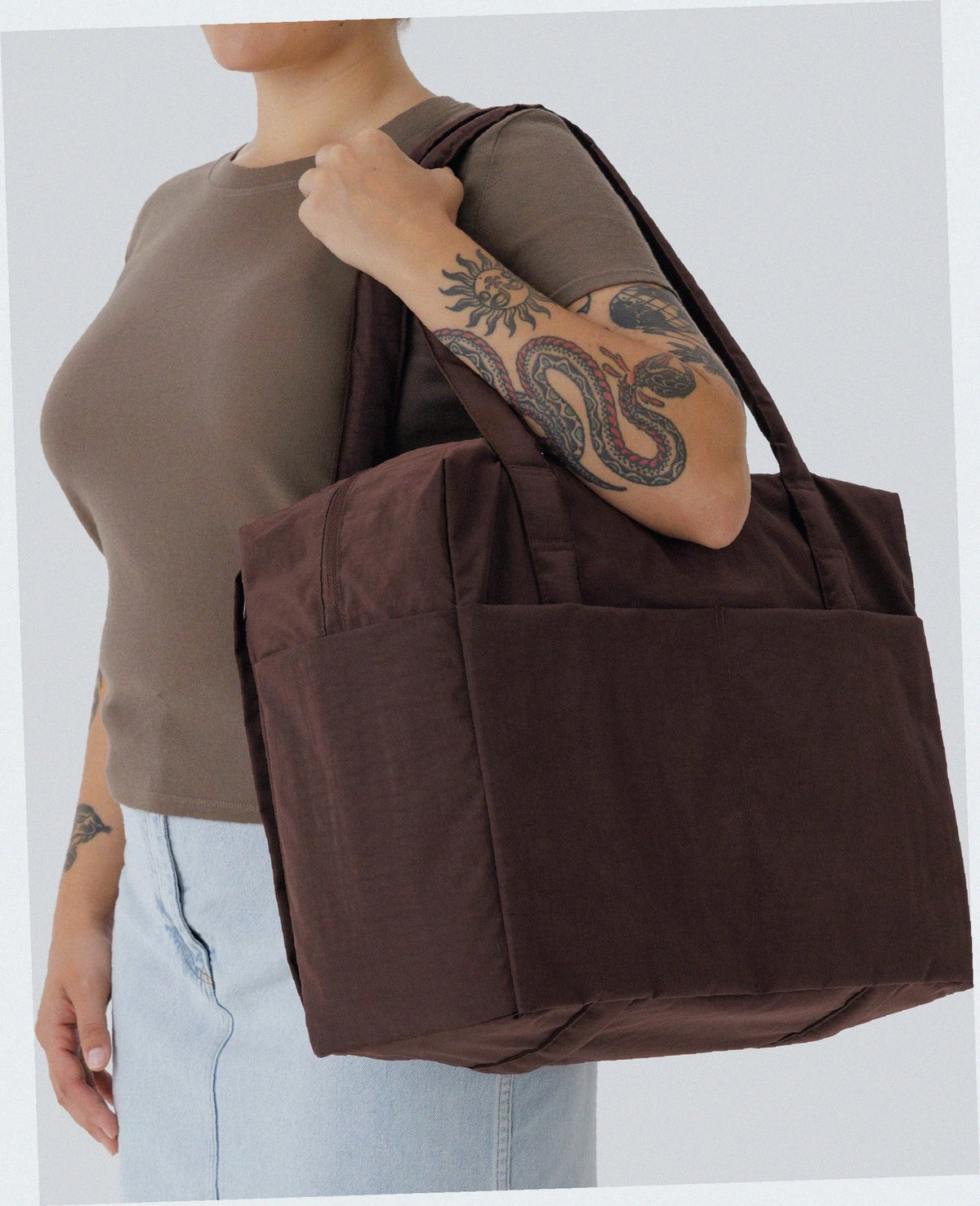 Cloud Carry-On Luggage - Coffee