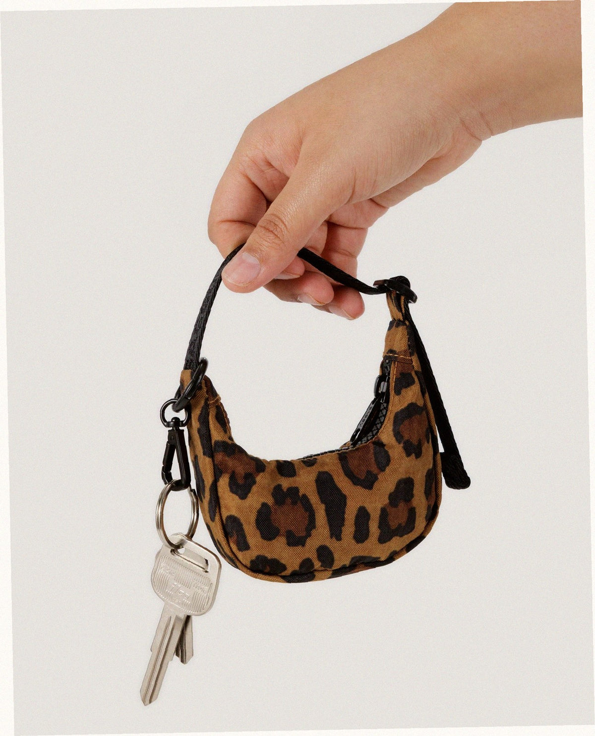 Crescent Bag Charm - Leopard