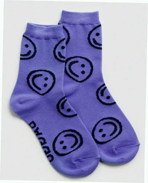 Crew Sock - Lavender Happy