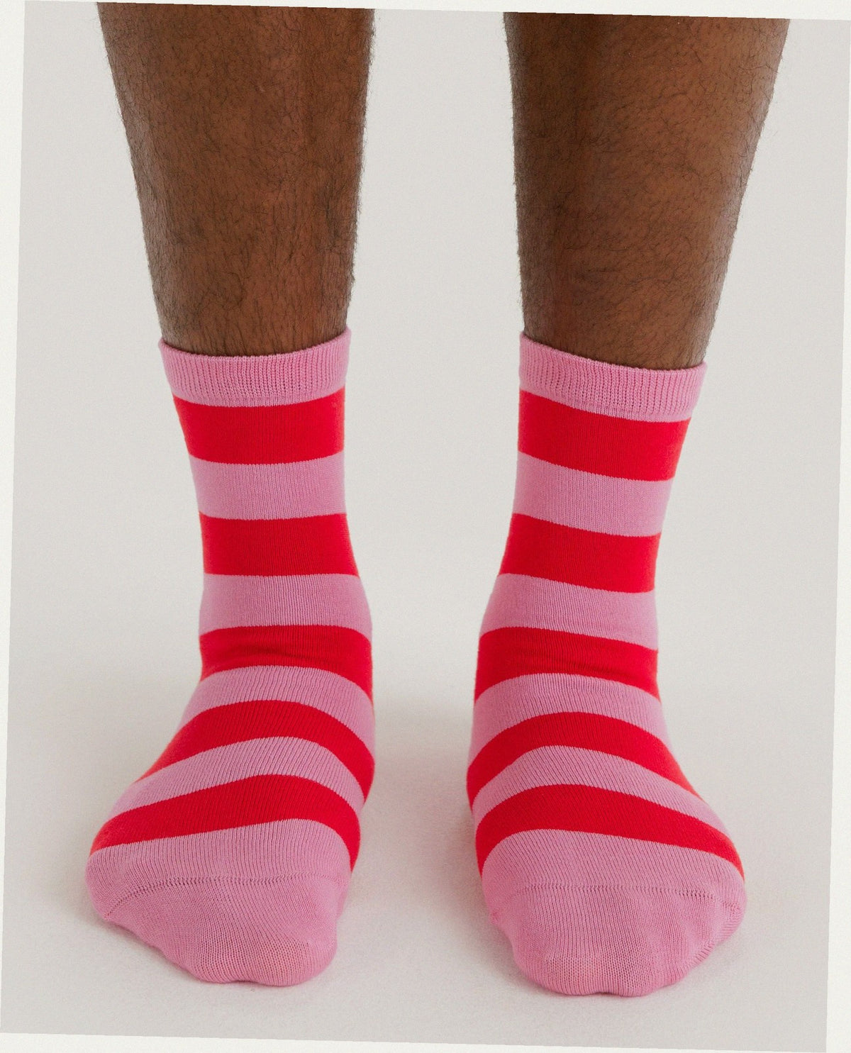 Crew Sock - Pink Stripe