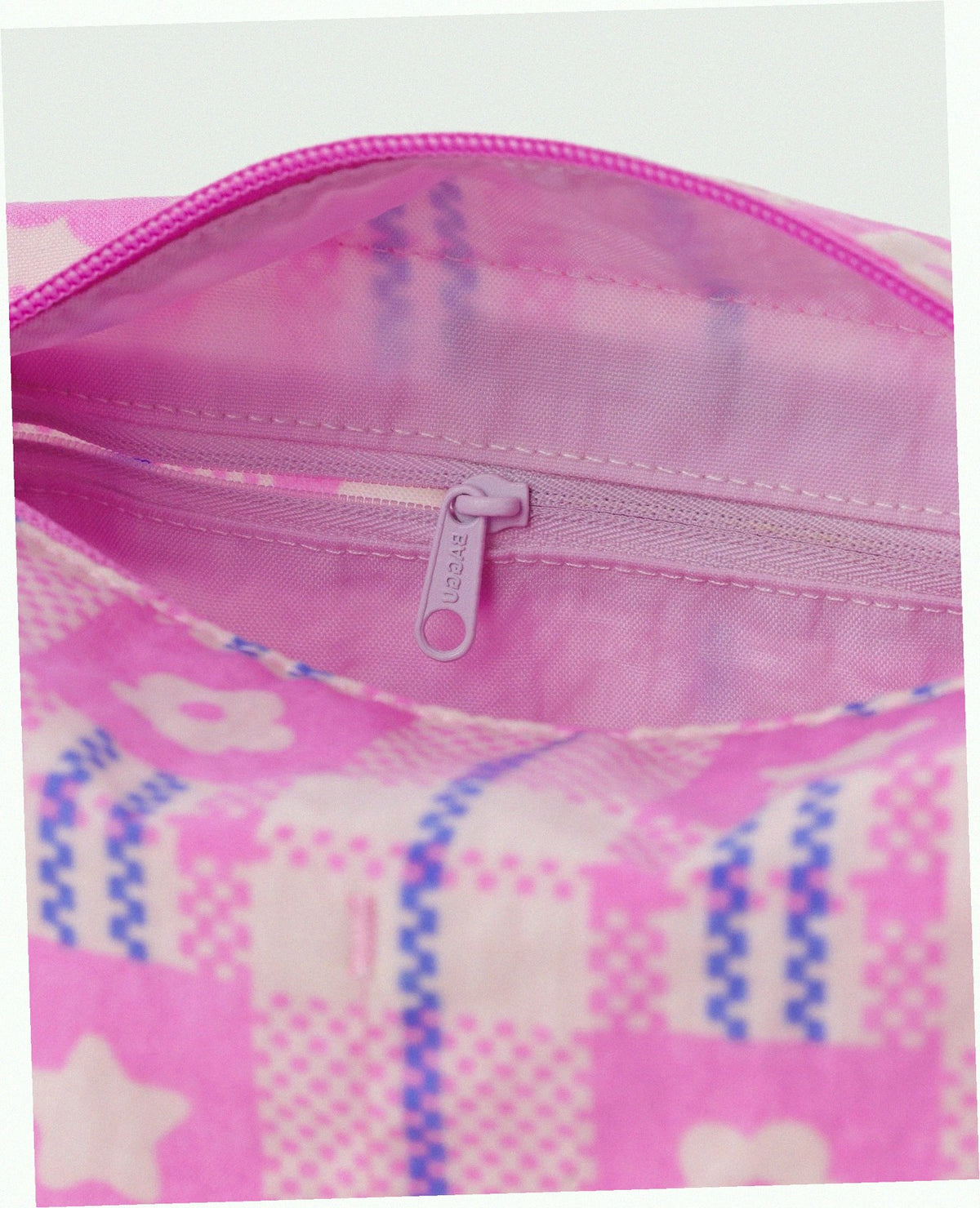 Travel Dopp Kit - Market Plaid Pink