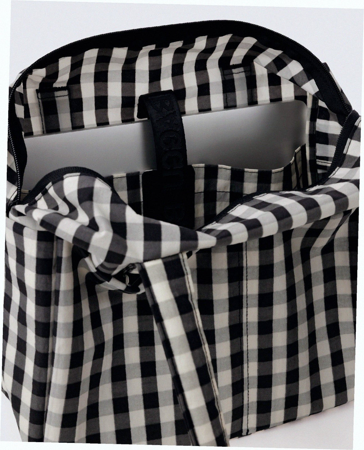 Everyday Cloud Bag - Black And Cream Gingham