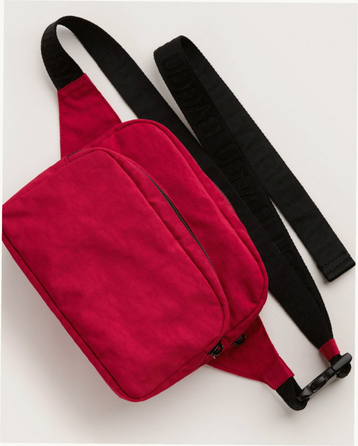 Nylon Fanny Pack Belt Bag - Cherry