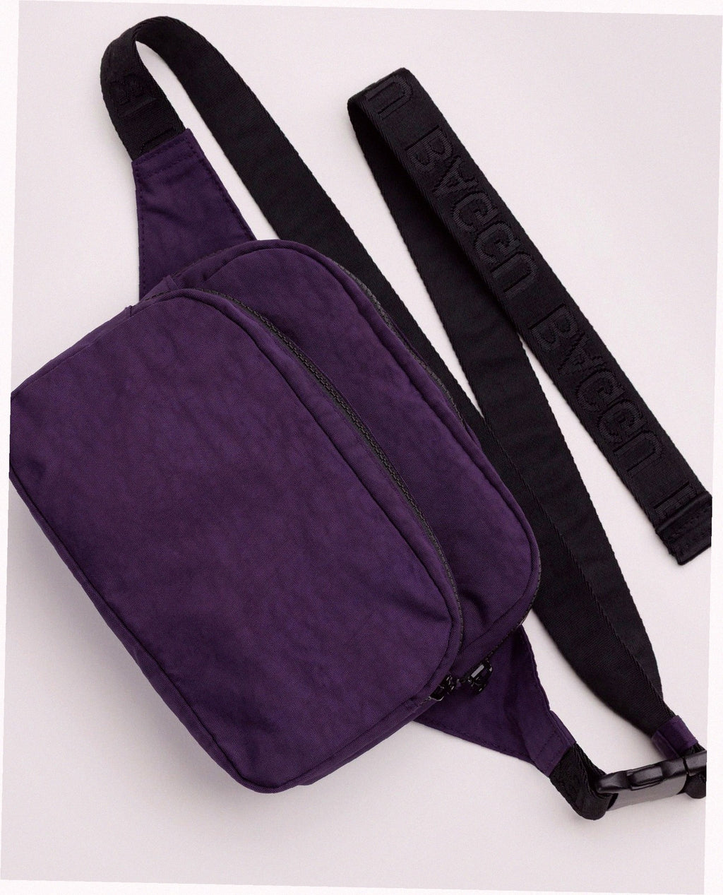 Nylon Fanny Pack Belt Bag - Fig