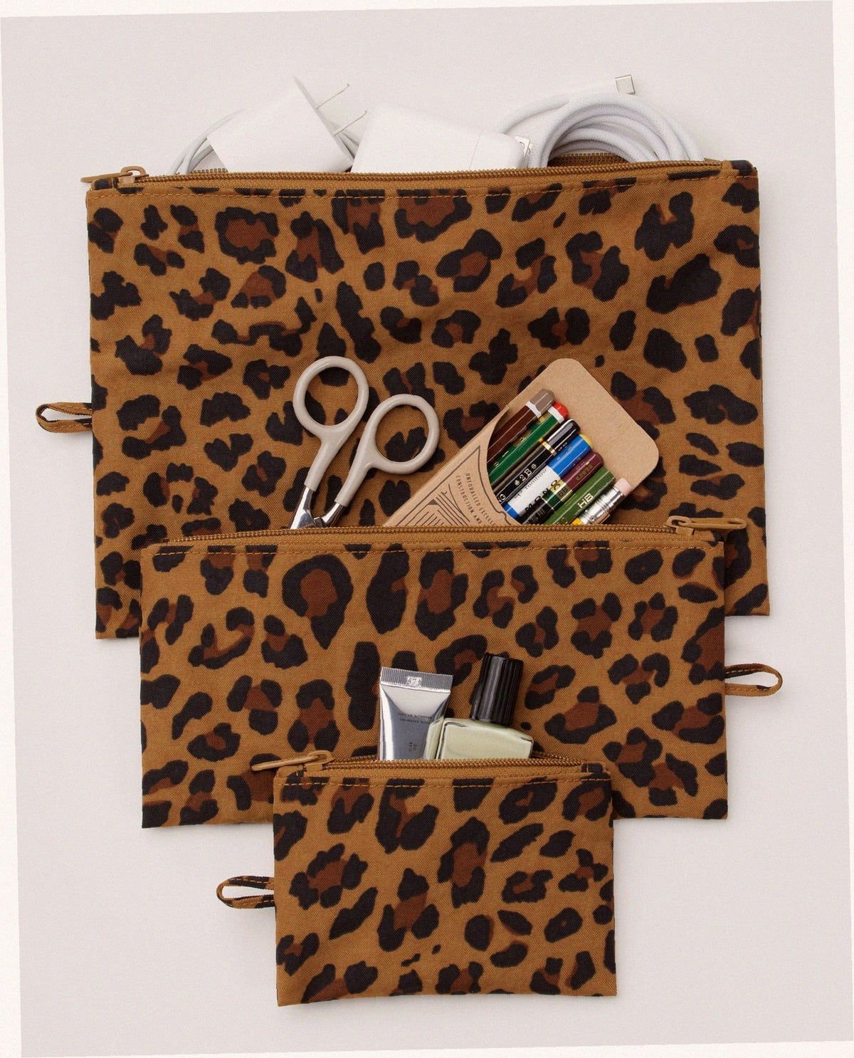 Flat Pouch Set - Leopard