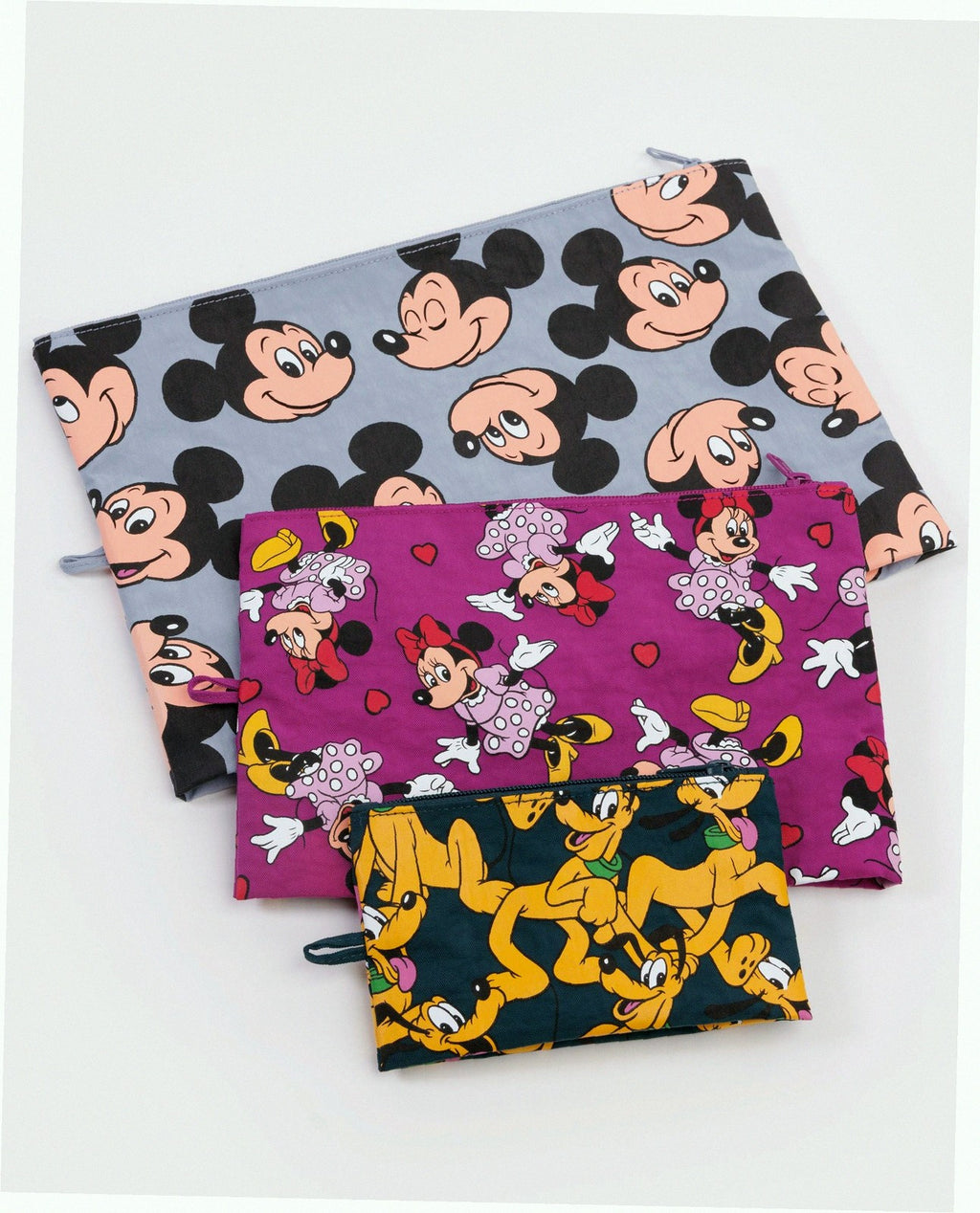 Go Pouch Set Travel Pouches - Mickey Minnie & Pluto