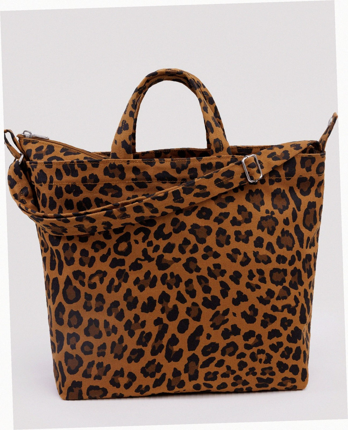 Horizontal Zip Duck Bag - Leopard