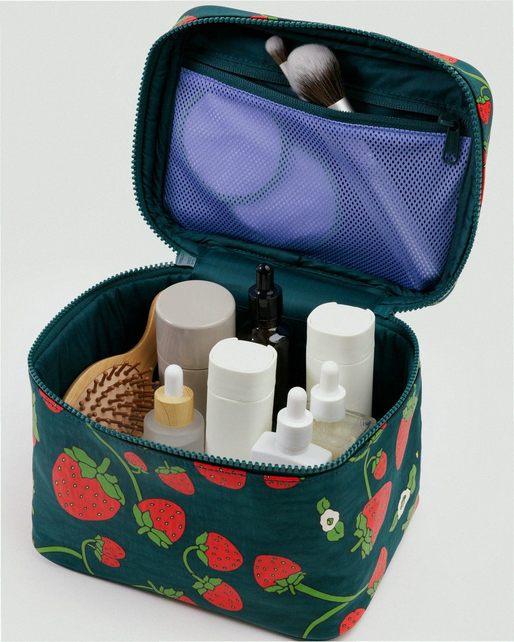 Large Cosmetic Case - Strawberry Blossom