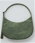 Large Nylon Crescent Shoulder Bag - Caper