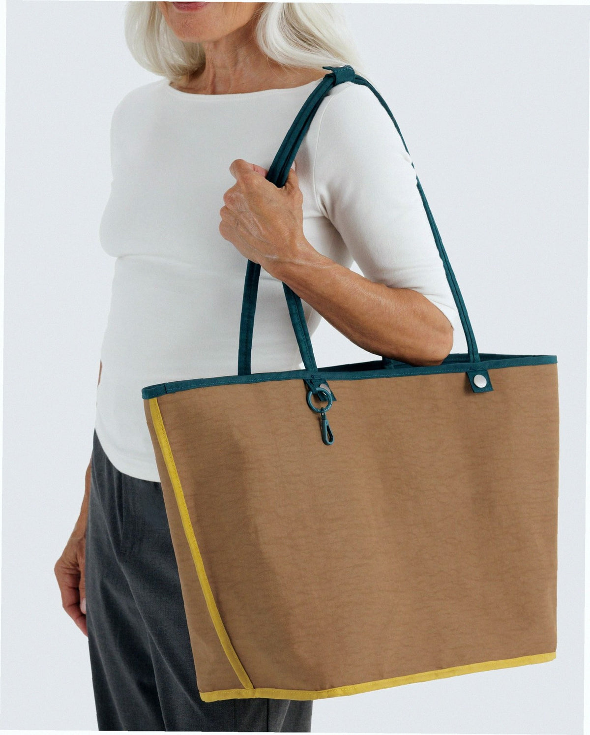 Large Nylon Reversible Tote - Deep Sea Mix