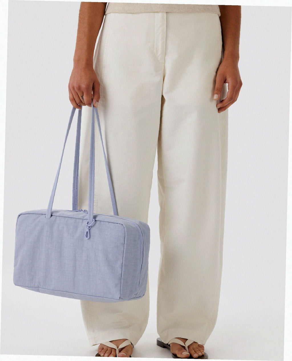 Medium Nylon Bowler Bag - Mist