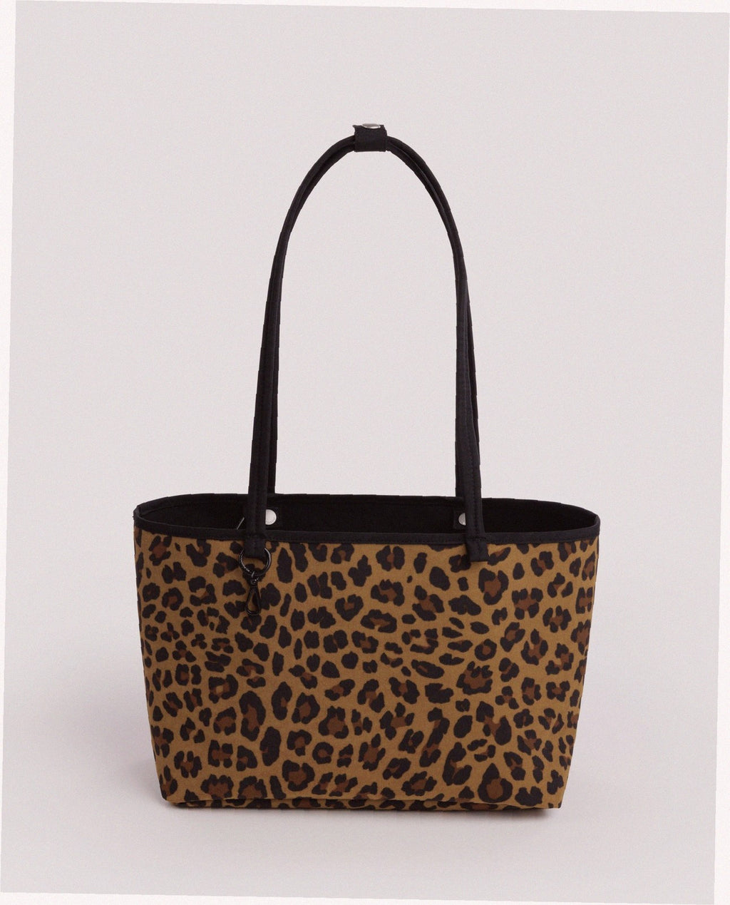 Medium Nylon Reversible Tote - Leopard Mix