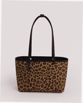 Medium Nylon Reversible Tote - Leopard Mix