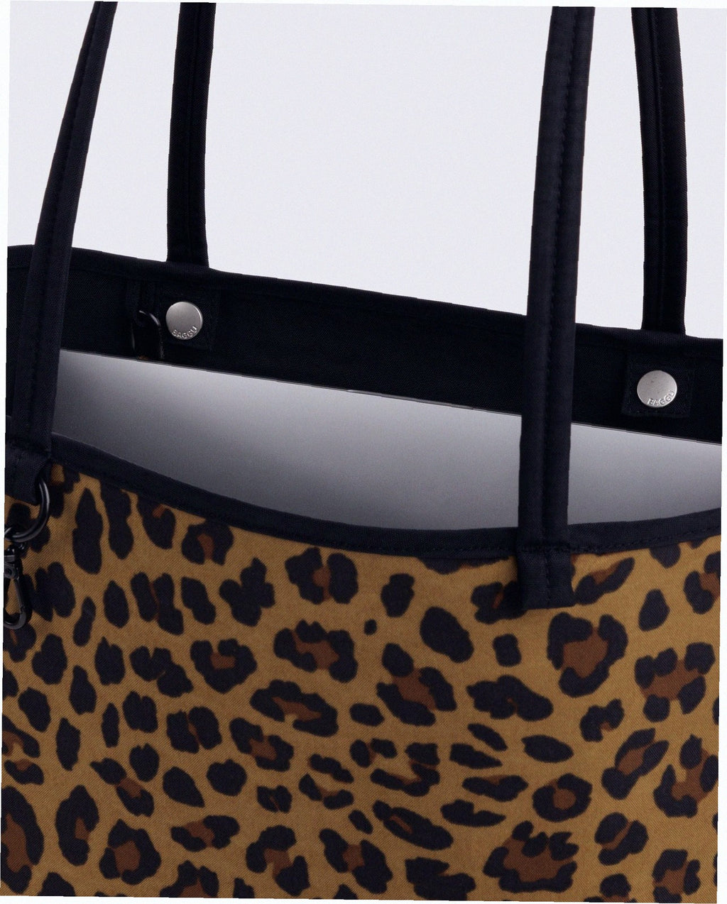 Medium Nylon Reversible Tote - Leopard Mix