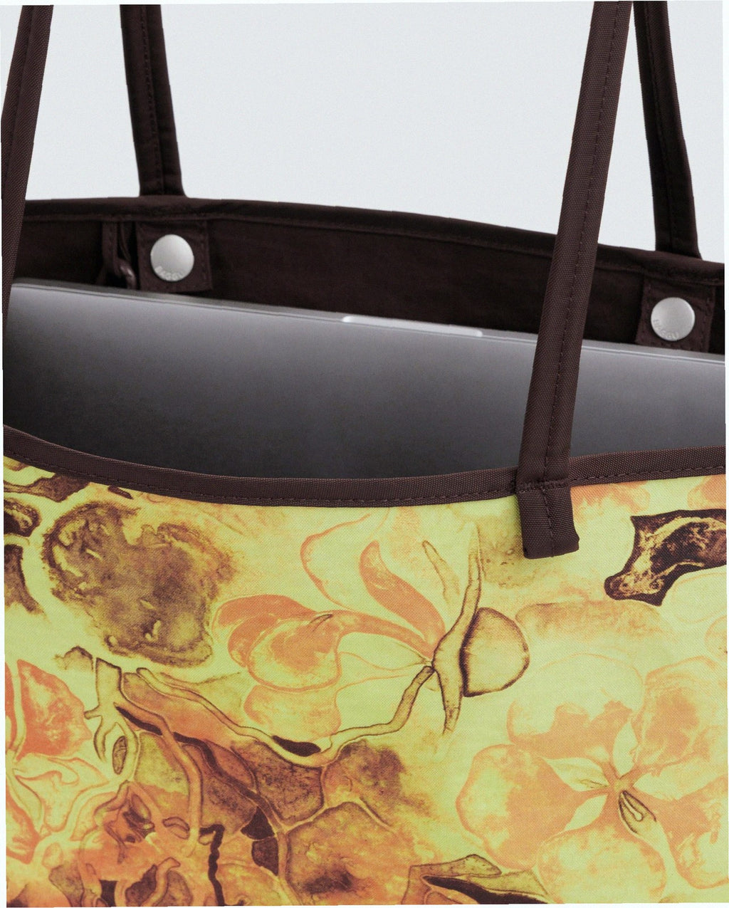 Medium Nylon Reversible Tote - Nasturtiums Ruth Asawa