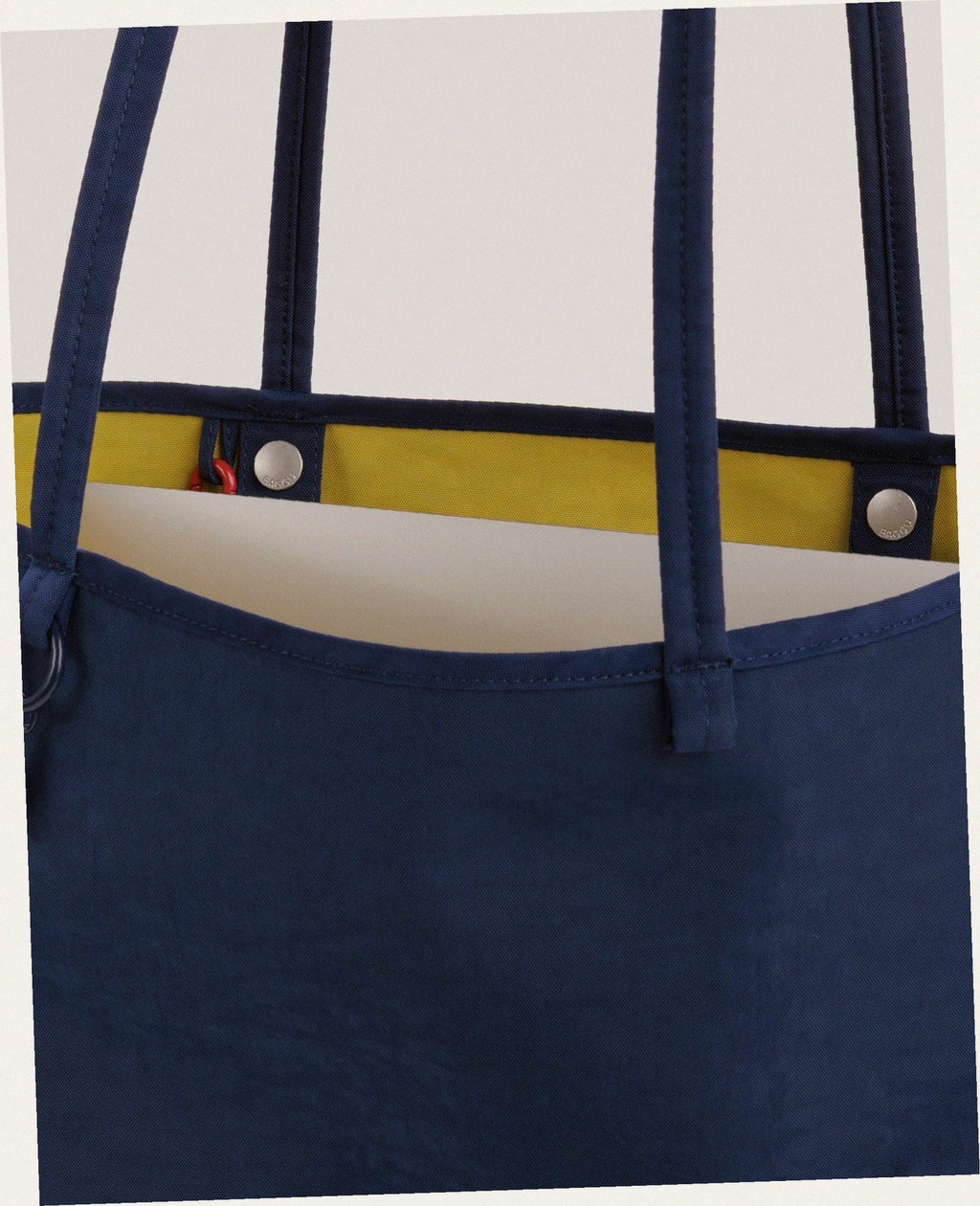 Medium Nylon Reversible Tote - Navy Mix