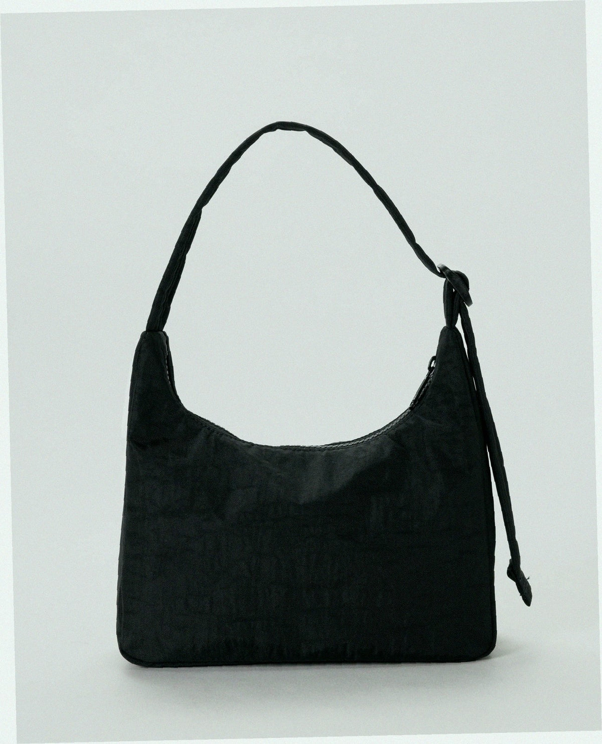 Mini Nylon Shoulder Bag - Black