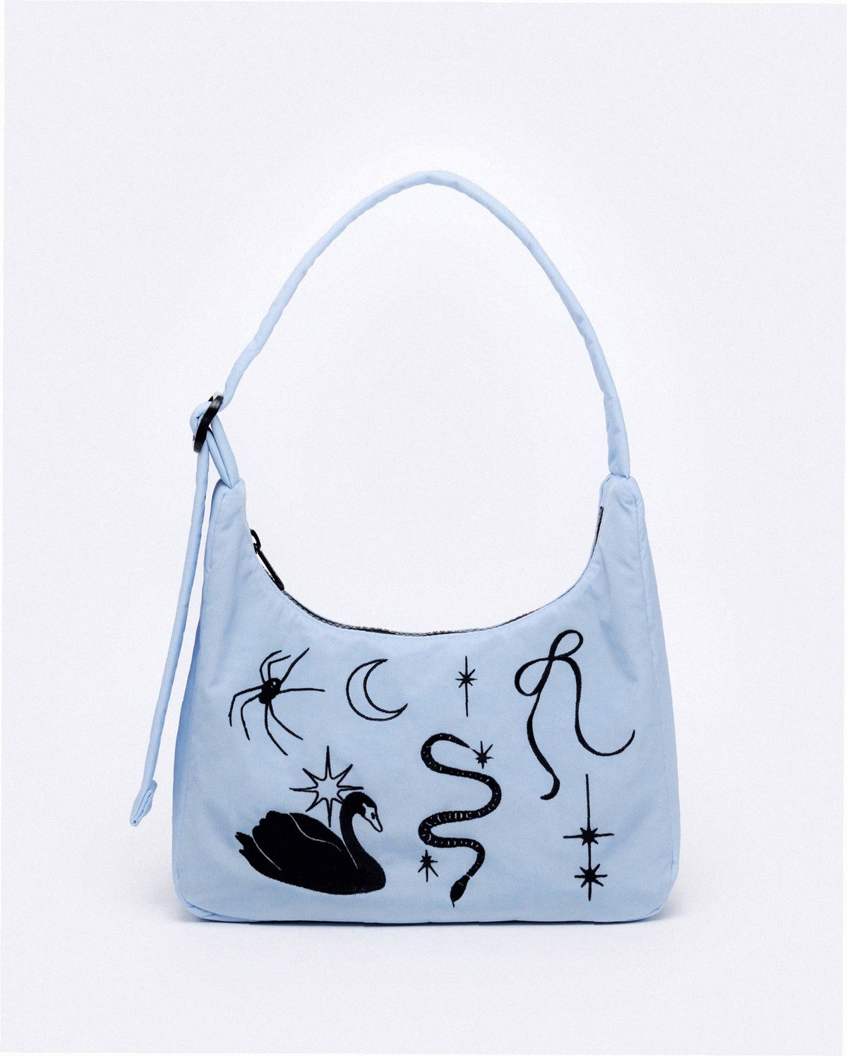 Mini Nylon Shoulder Bag - Embroidered Ballet Icons