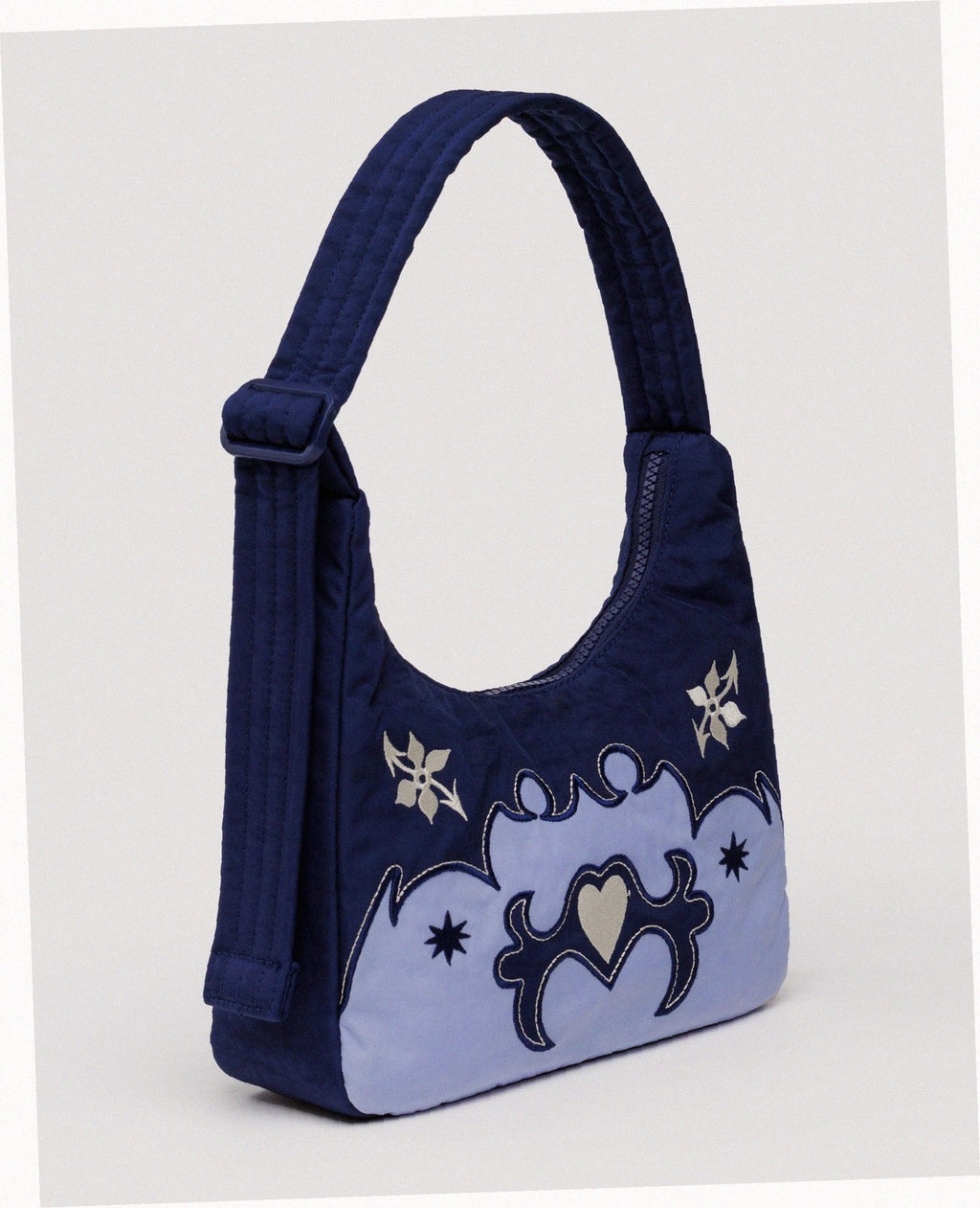 Mini Nylon Shoulder Bag - Western Appliqué