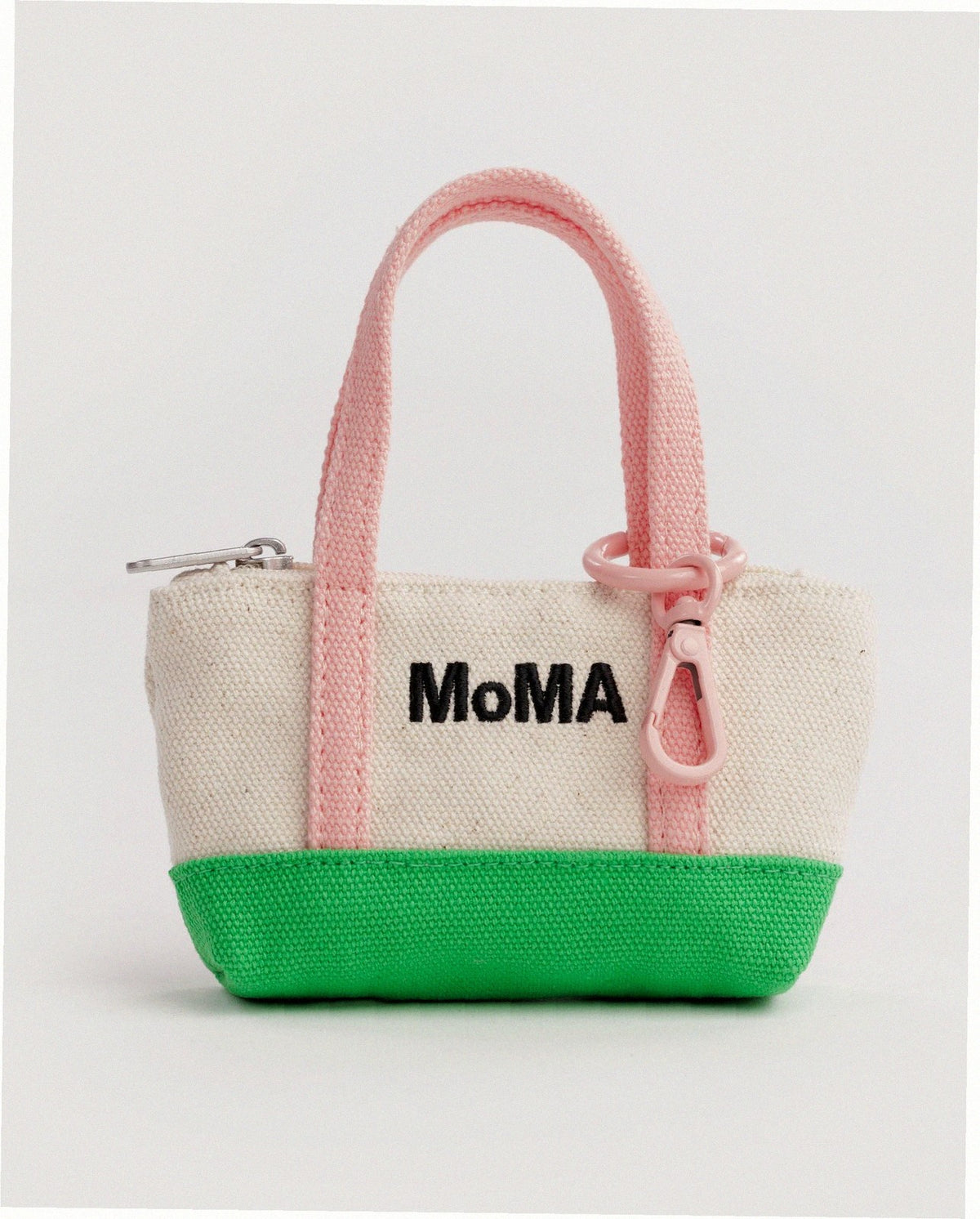 MOMA Tote Charm - Pink Green