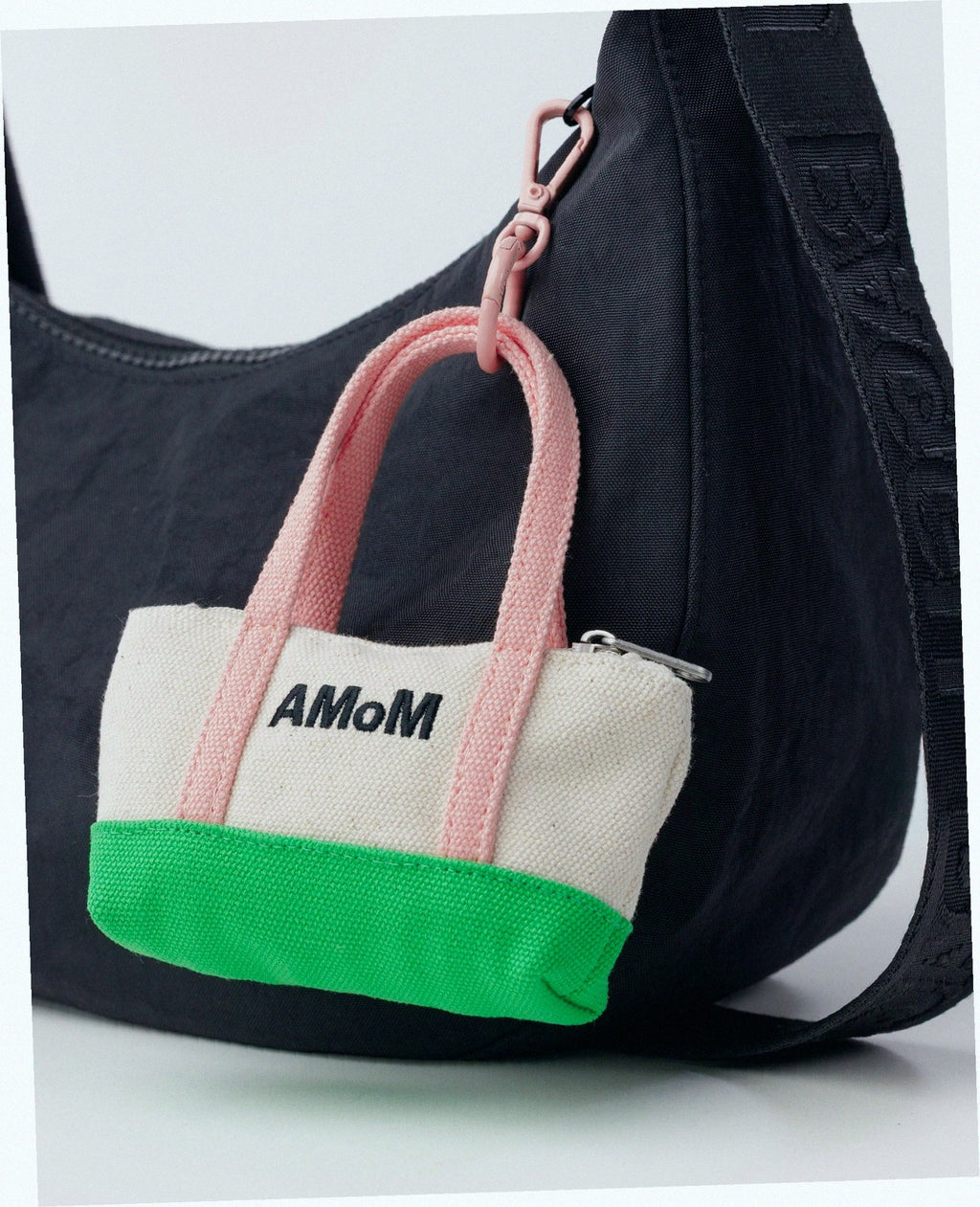 MOMA Tote Charm - Pink Green