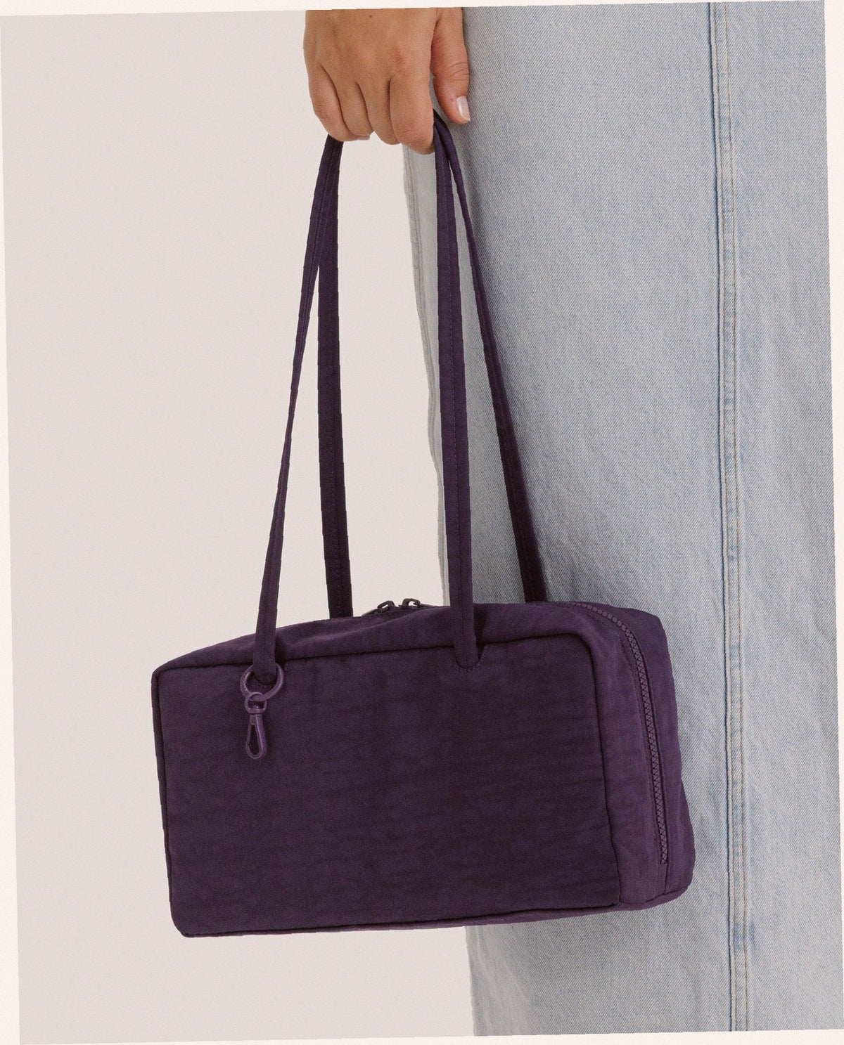 Nylon Bowler Bag - Fig