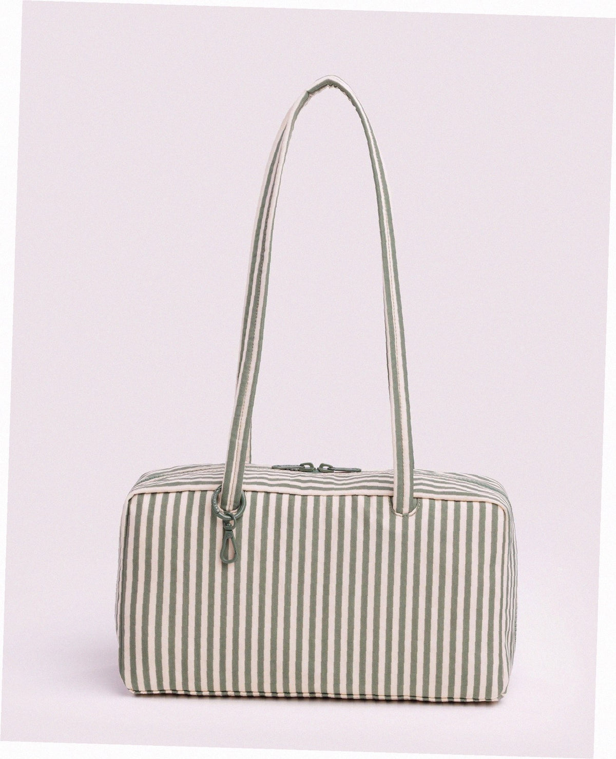 Nylon Bowler Bag - Sage Stripe