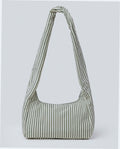 Nylon Meringue Bag - Sage Stripe
