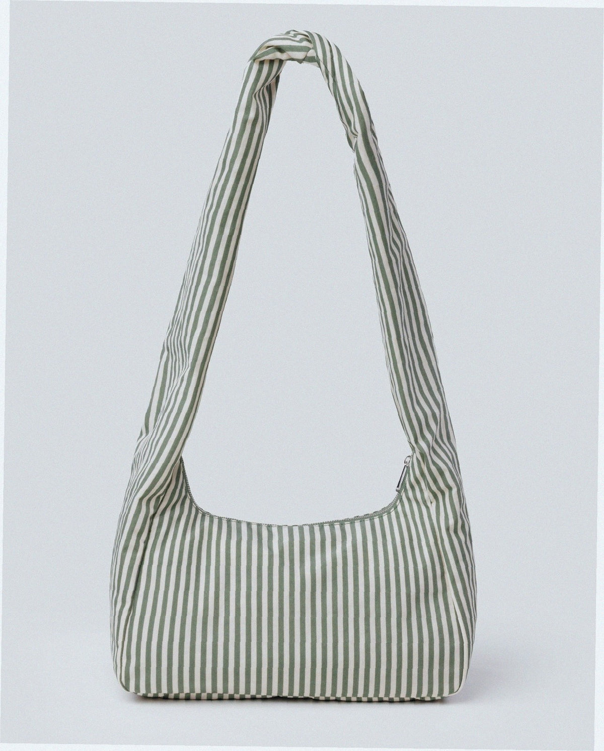 Nylon Meringue Bag - Sage Stripe