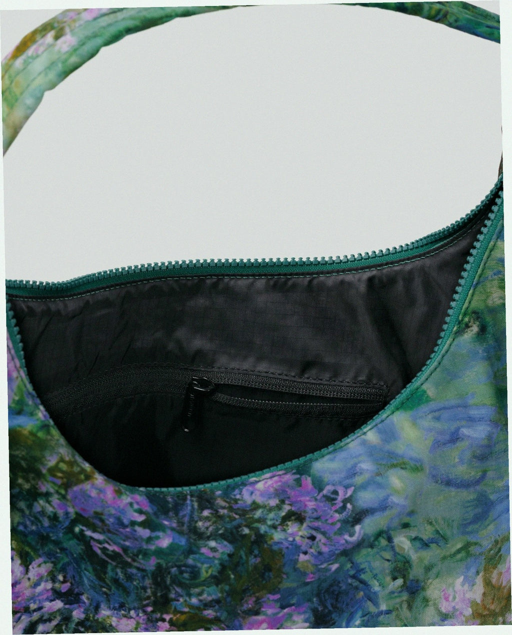 Nylon Shoulder Bag - Agapanthus Claude Monet