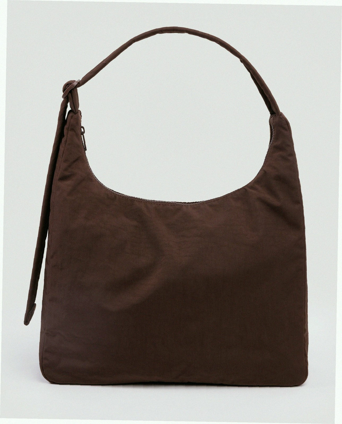 Nylon Shoulder Bag - Coffee