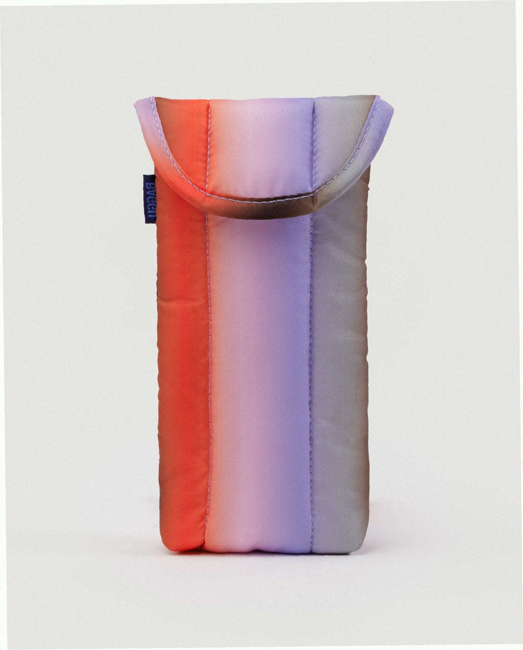 Puffy Glasses Sleeve - Gradient Stripe Poppy & Lilac