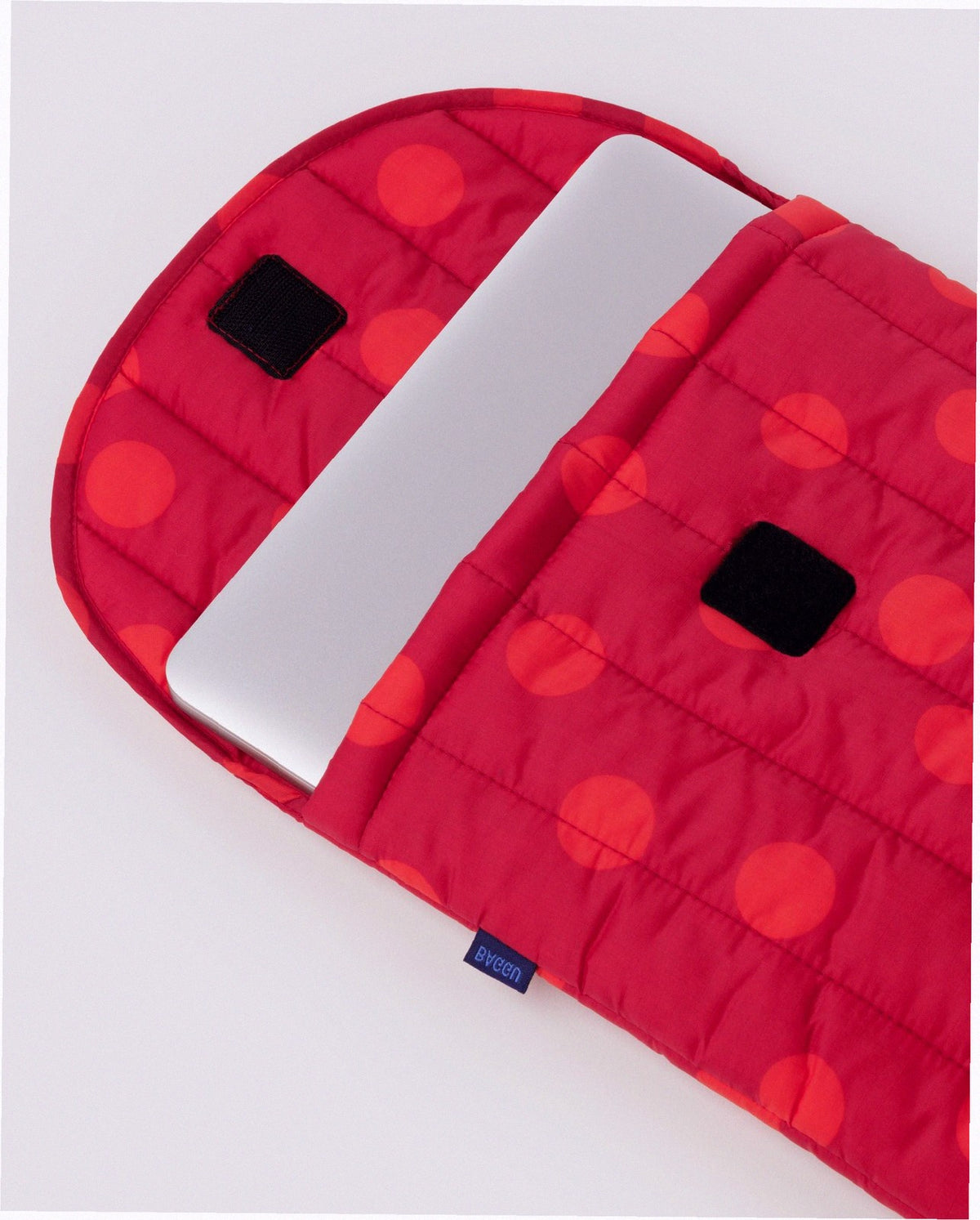 Puffy 16 Inch Laptop Sleeve - Red Polka Dot