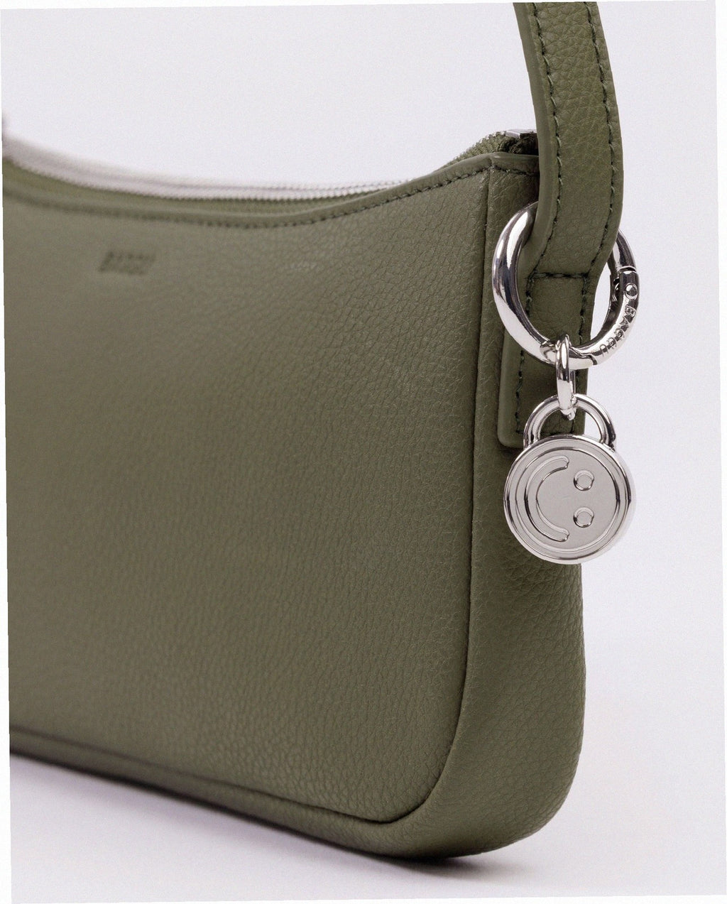 Recycled Leather Pochette - Loden