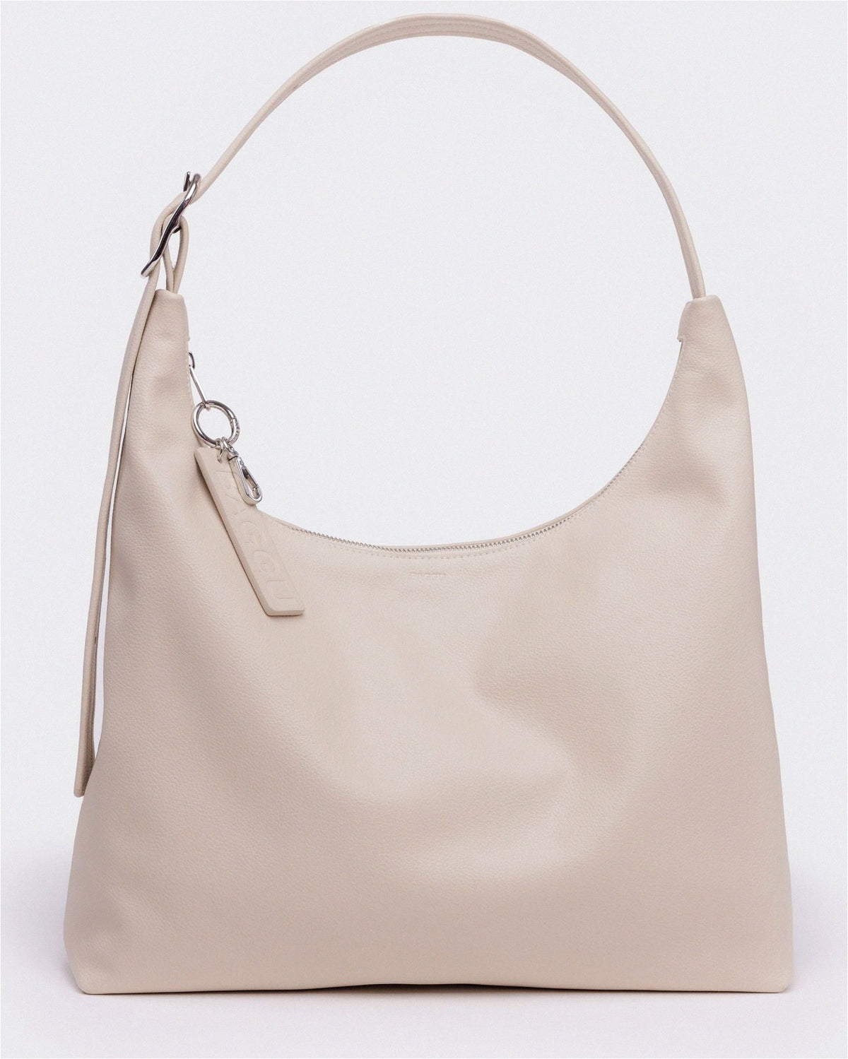 Recycled Leather Shoulder Bag - Stone