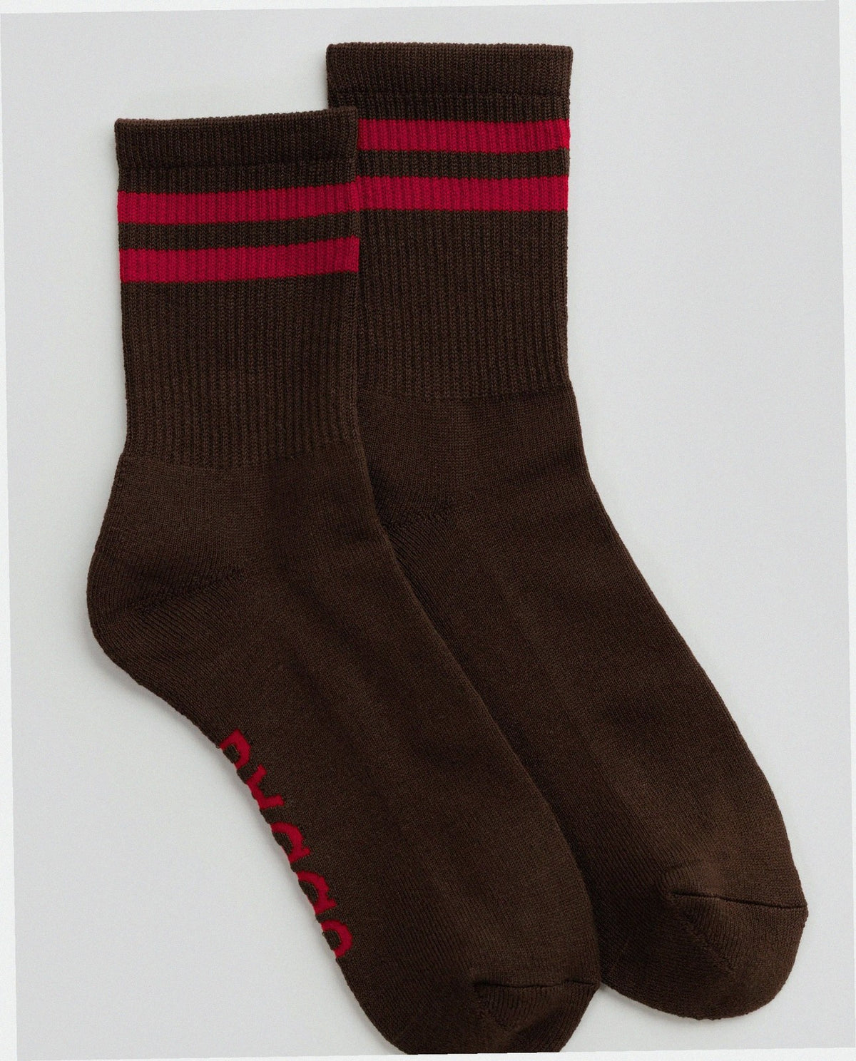Ribbed Sock - Coffee Stripe