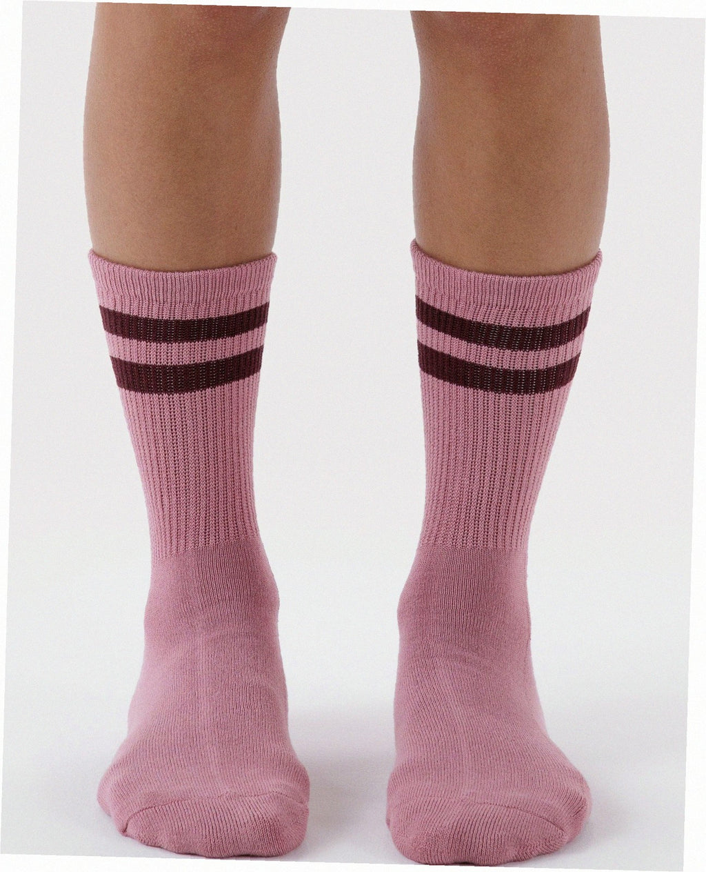 Ribbed Sock - Wild Plum Stripe