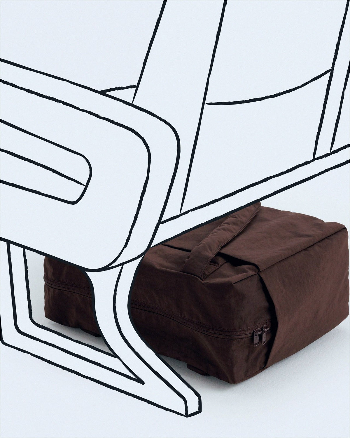 Small Cloud Carry-On Luggage - Coffee