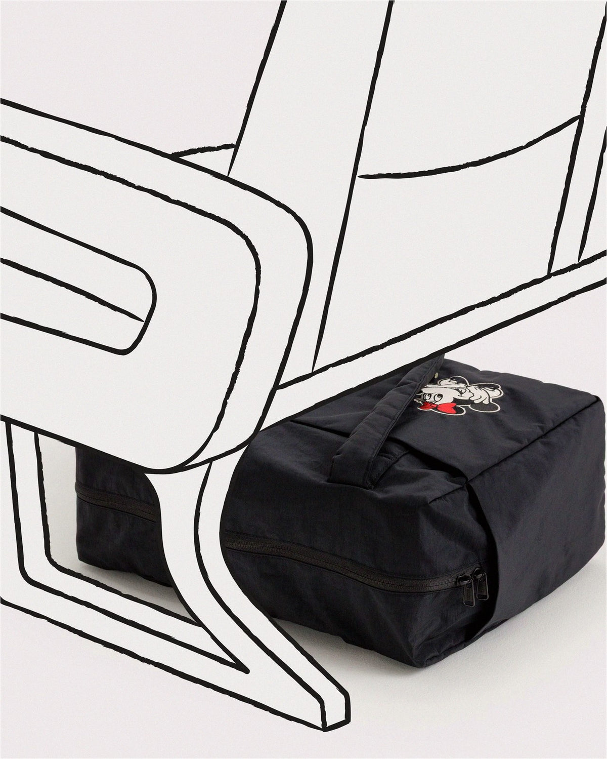 Small Cloud Carry-On Luggage - Embroidered Minnie Mouse