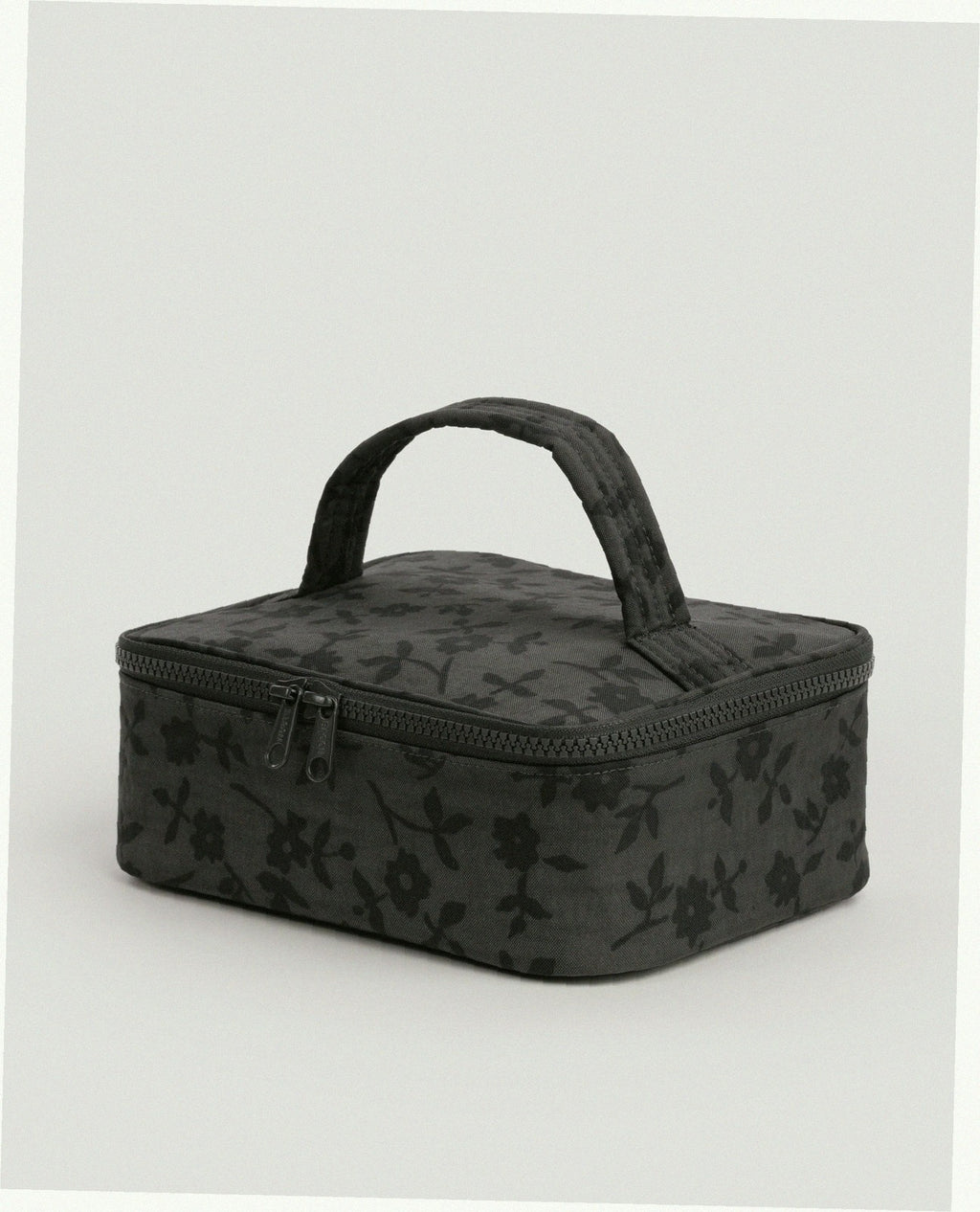 Small Cosmetic Case - Charcoal Ditsy Floral